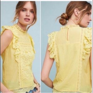 Anthropologie Maeve Pheasant Style Top